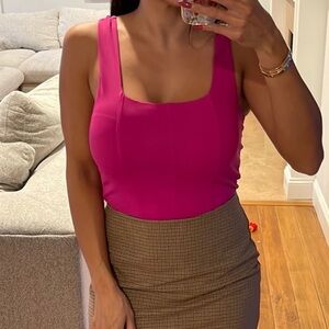 House of Harlow pink bodysuit